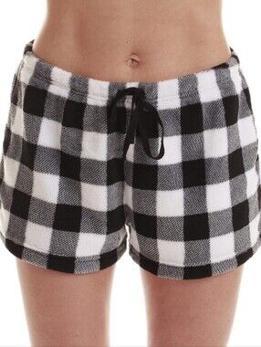 Old Navy,SizeXS, Black and White Plaid Flannel Shorts